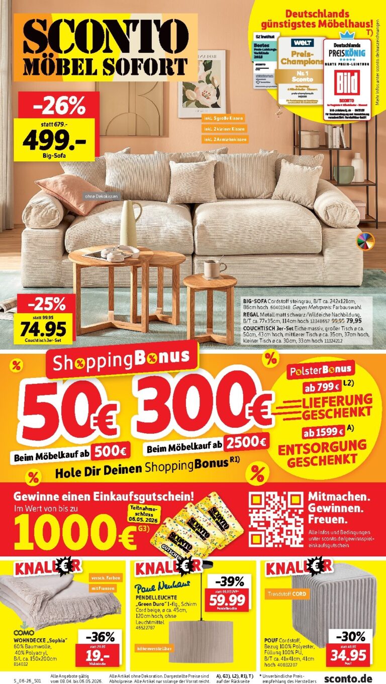 Sconto Prospekt 08.04.2026 – 06.05.2026