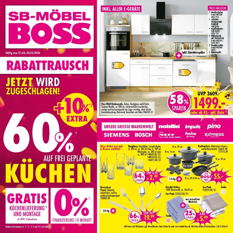 Möbel Boss Prospekt 21.03.2026 – 03.04.2026