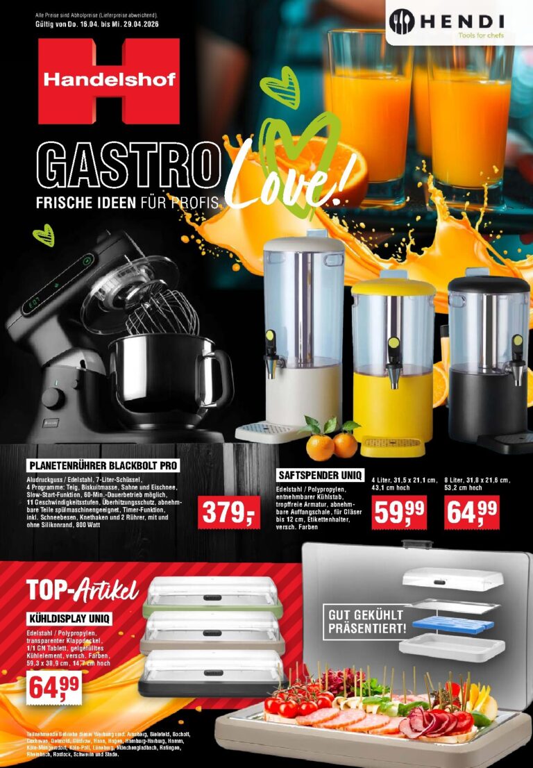 Handelshof Prospekt 16.04.2026 – 29.04.2026