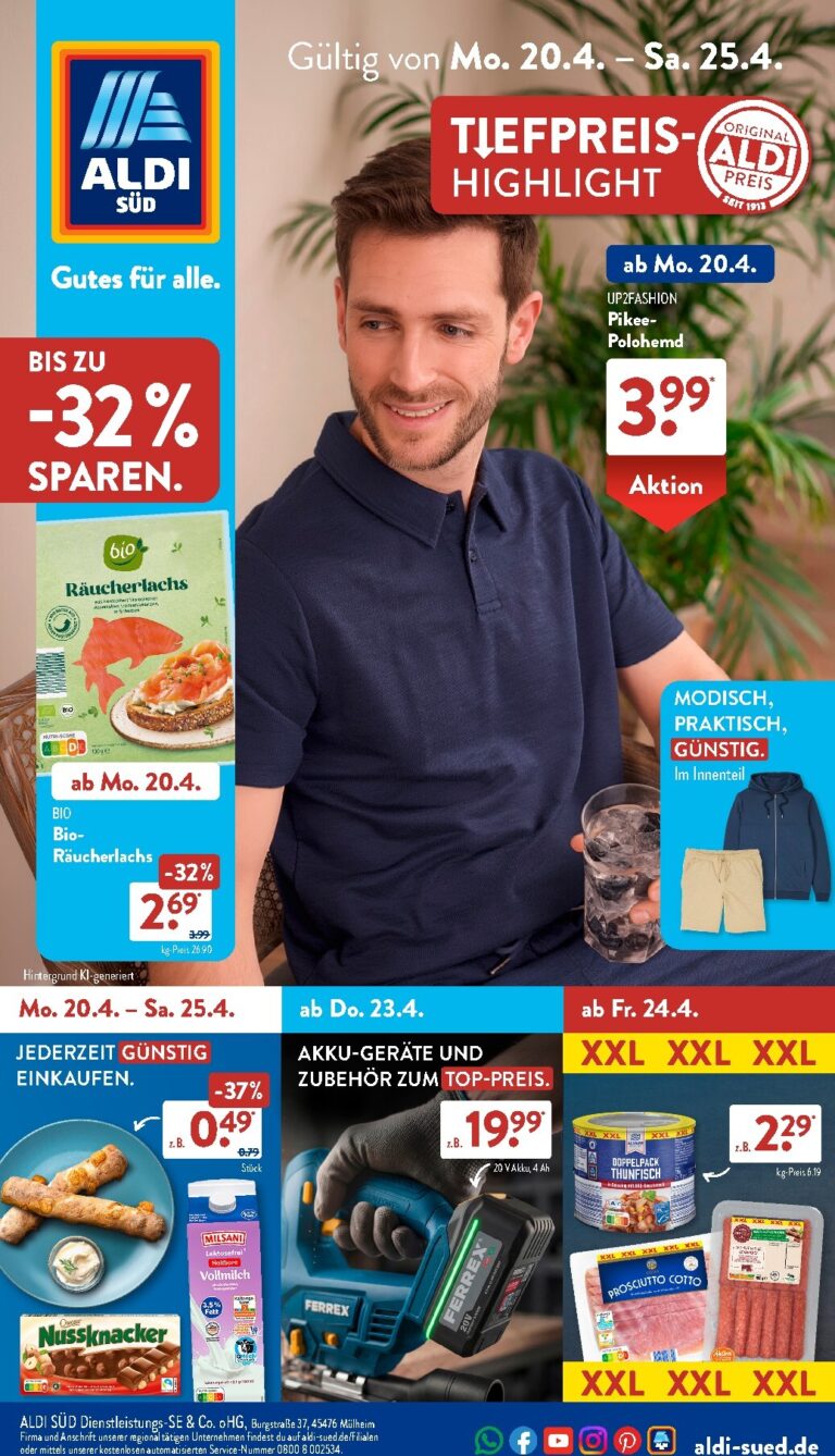 Aldi Süd Prospekt 20.04.2026 – 25.04.2026