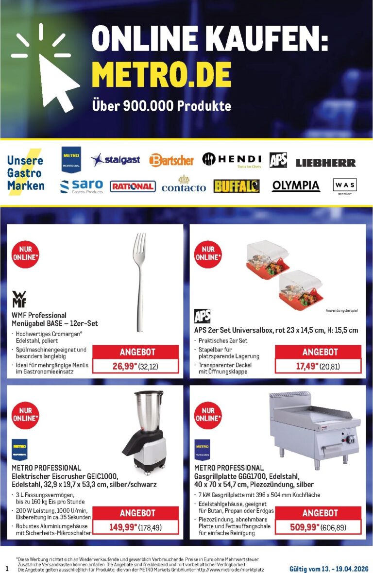 Metro Prospekt 13.04.2026 – 19.04.2026
