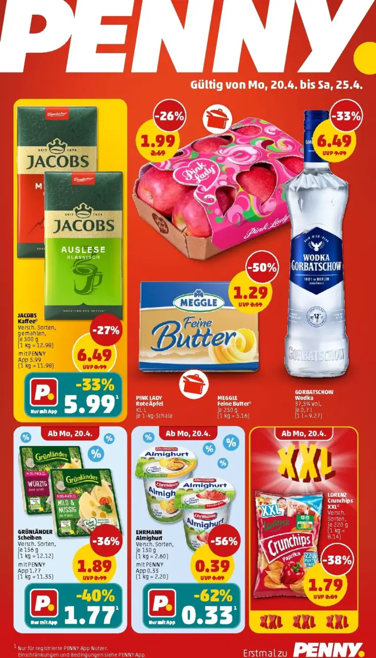 Penny Prospekt 20.04.2026 - 25.04.2026