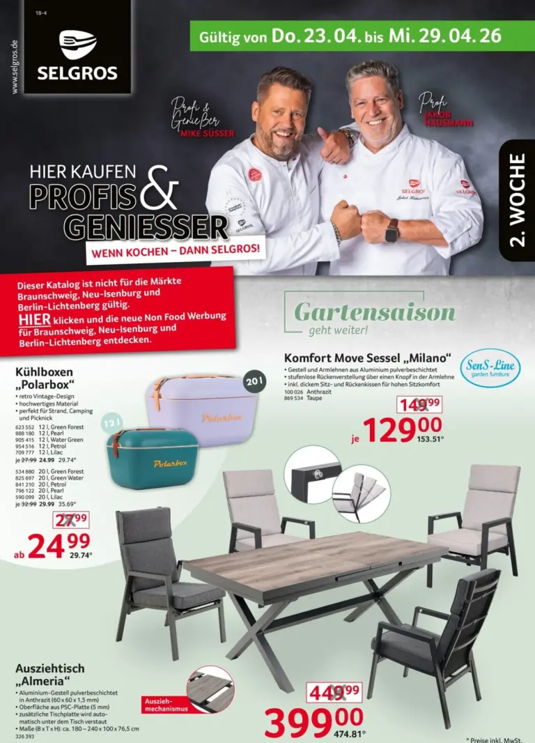 Selgros Prospekt 23.04.2026 - 29.04.2026