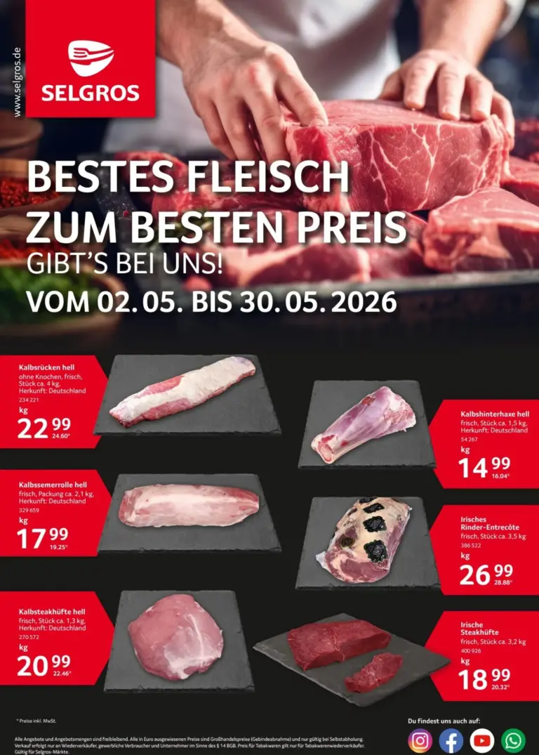 Selgros Prospekt 02.05.2026 - 30.05.2026