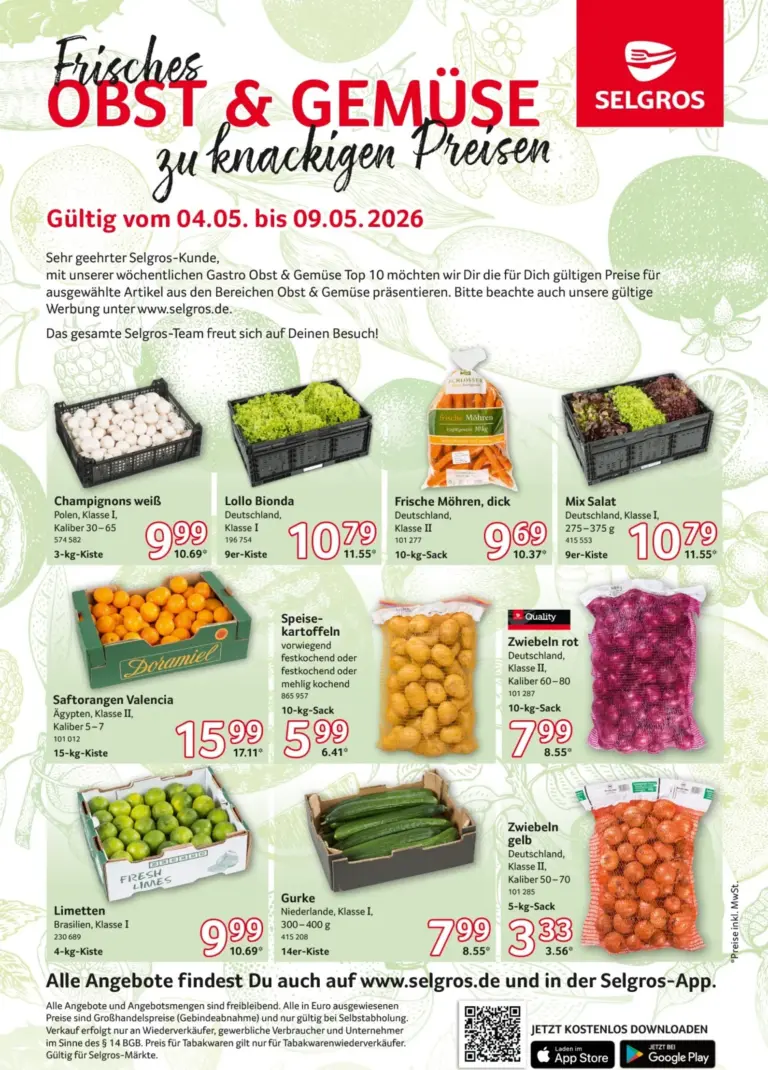 Selgros Prospekt 04.05.2026 - 09.05.2026