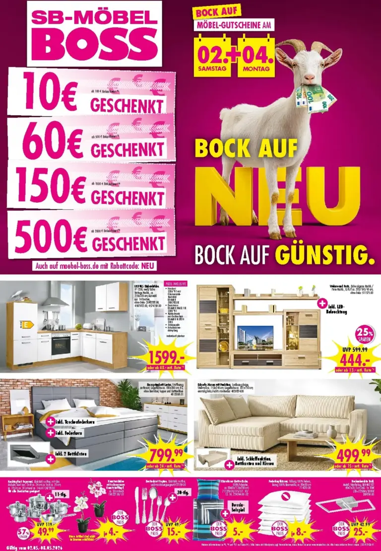 Möbel Boss Prospekt 02.05.2026 - 08.05.2026