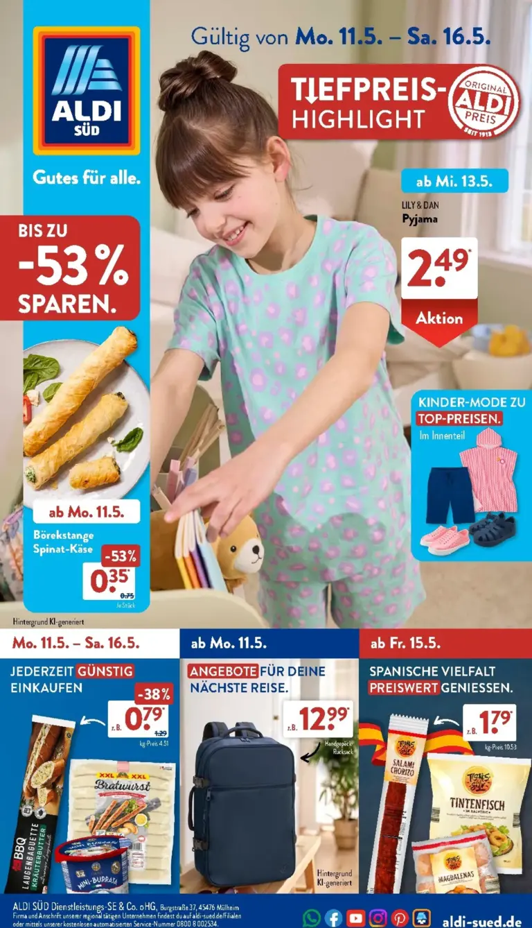 Aldi Süd Prospekt 11.05.2026 - 16.05.2026