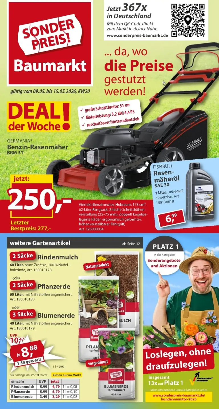 Sonderpreis Baumarkt Prospekt 09.05.2026 - 15.05.2026