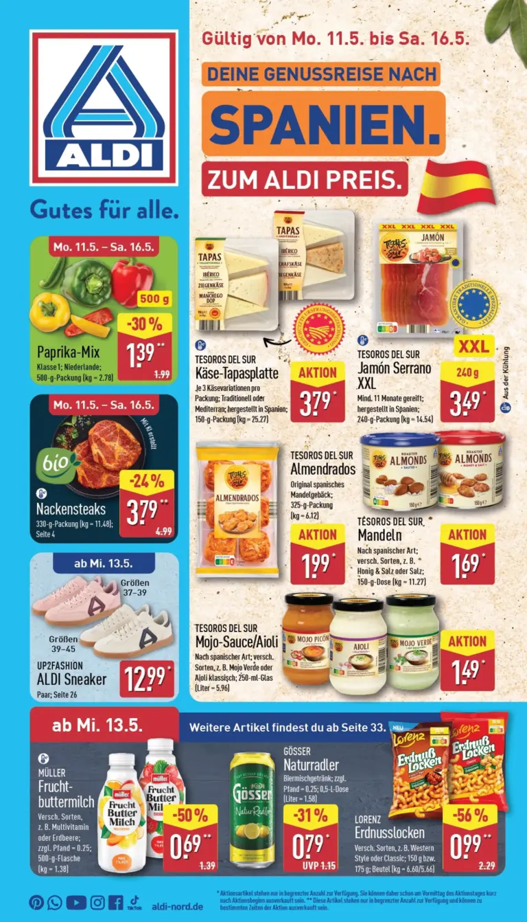 Aldi Nord Prospekt 11.05.2026 - 16.05.2026