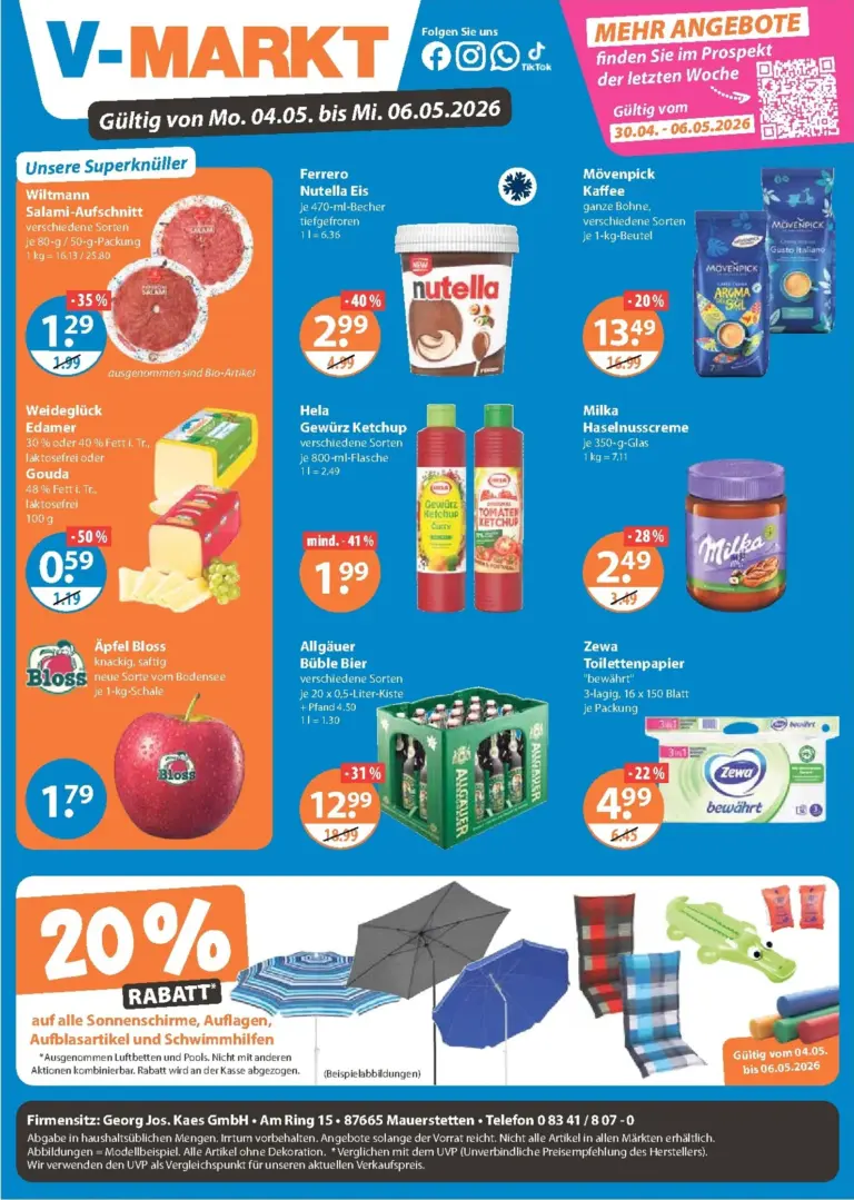 V-Markt Prospekt 04.05.2026 - 06.05.2026